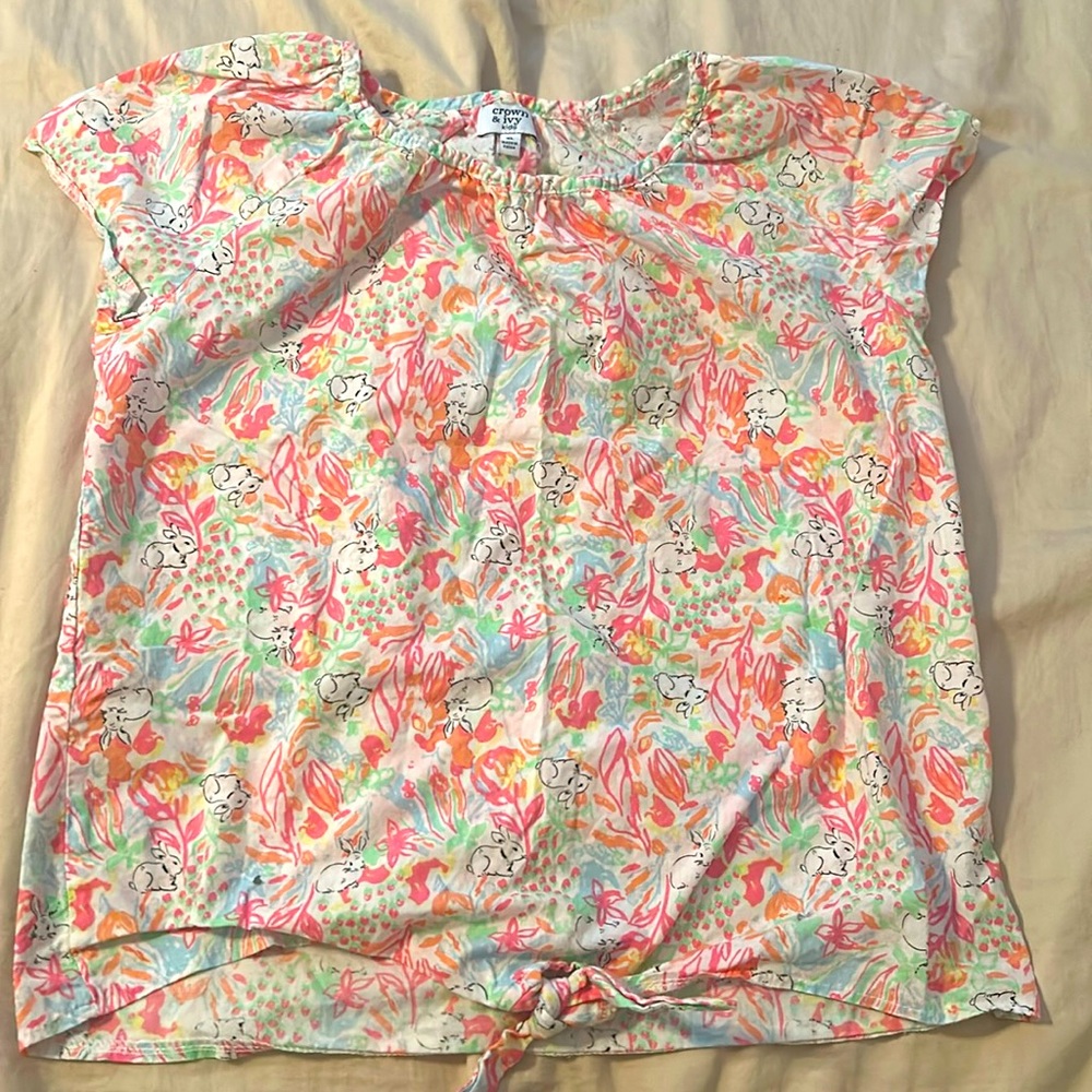 Crown and Ivy kids tie shirt size xl